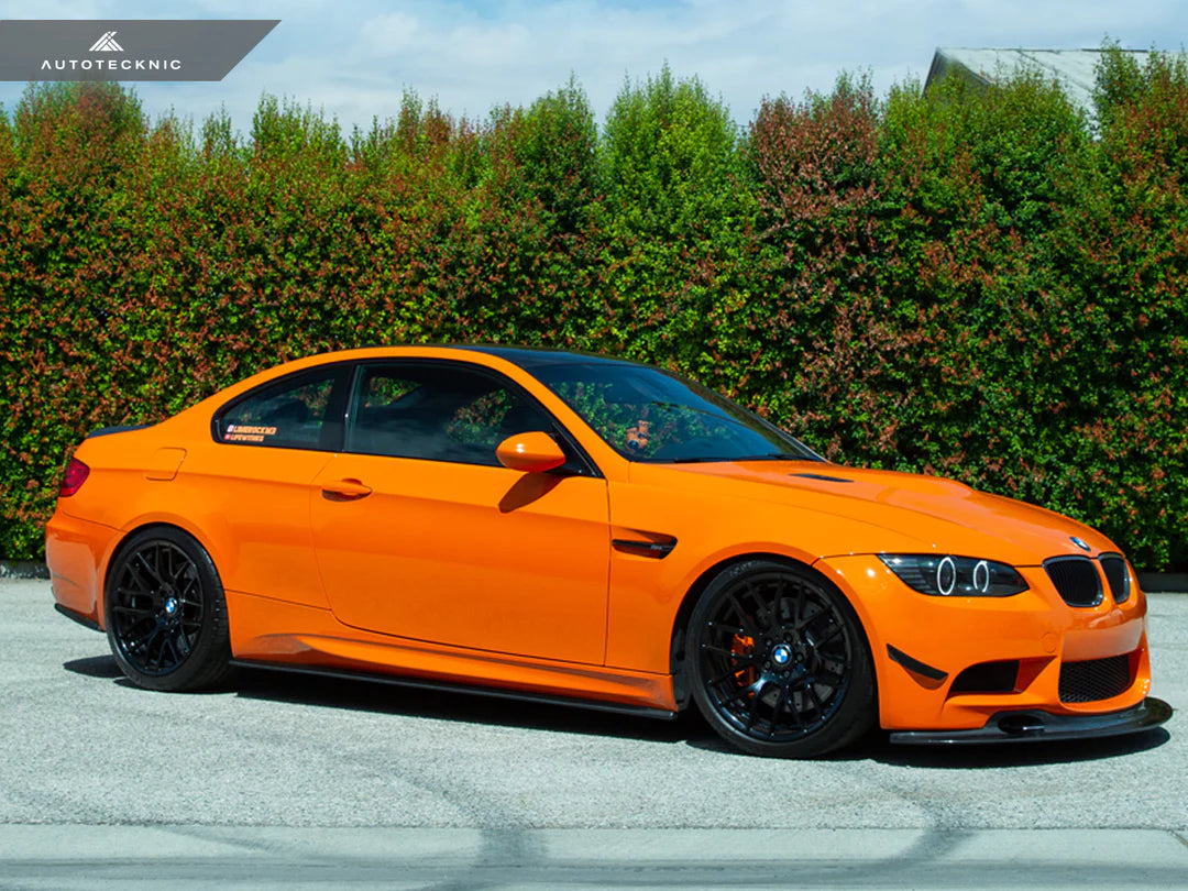 AUTOTECKNIC FRONT BUMPER DRY CARBON CANARD SET - E9X M3