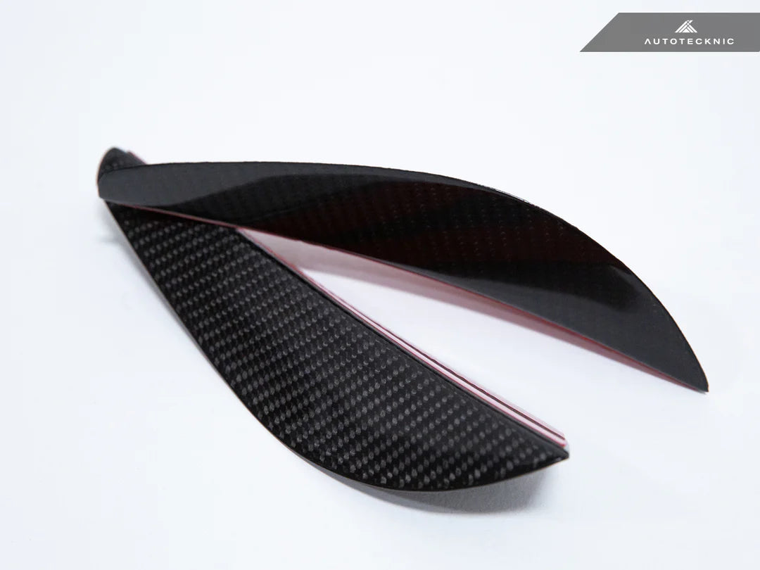 AUTOTECKNIC FRONT BUMPER DRY CARBON CANARD SET - E9X M3