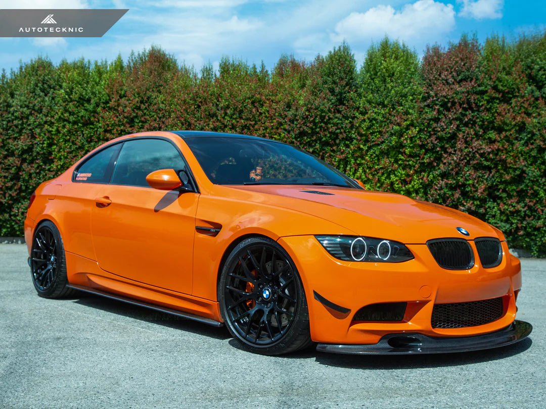 AUTOTECKNIC FRONT BUMPER DRY CARBON CANARD SET - E9X M3