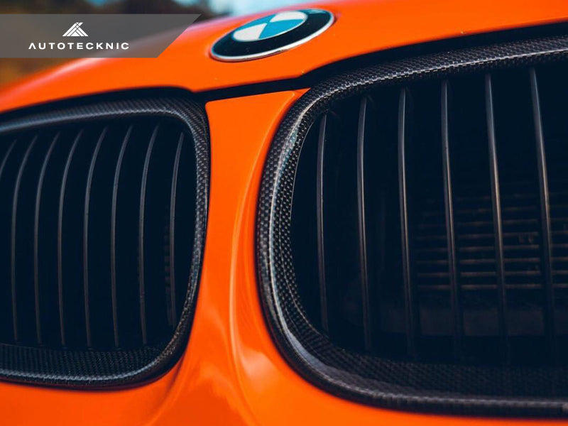 AUTOTECKNIC REPLACEMENT CARBON FRONT GRILLES - E92/ E93 3-SERIES (INCLUDING E9X M3)