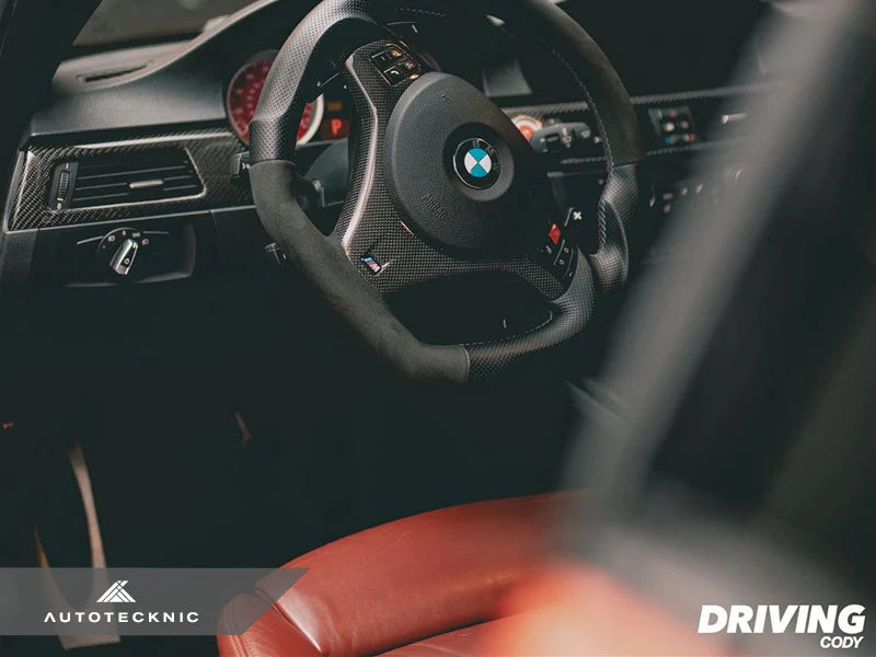 AUTOTECKNIC CARBON FIBER STEERING WHEEL TRIM - E9X M3 | E82 1M COUPE