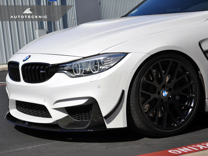AUTOTECKNIC FRONT BUMPER DRY CARBON CANARD SET - F80 M3 | F82/ F83 M4