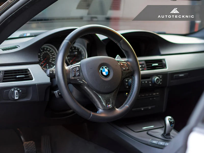 AUTOTECKNIC CARBON FIBER STEERING WHEEL TRIM - E9X M3 | E82 1M COUPE