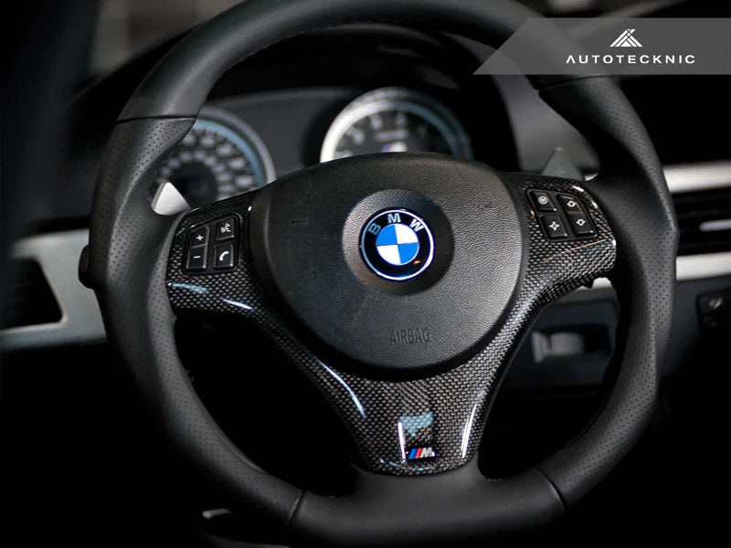 AUTOTECKNIC CARBON FIBER STEERING WHEEL TRIM - E9X M3 | E82 1M COUPE