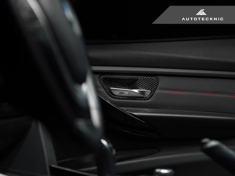AUTOTECKNIC DRY CARBON INTERIOR DOOR HANDLE TRIMS - BMW F-CHASSIS