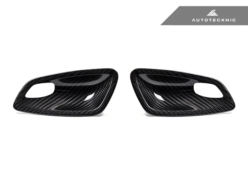 AUTOTECKNIC DRY CARBON INTERIOR DOOR HANDLE TRIMS - E92 3-SERIES & M3 | E93 3-SERIES & M3