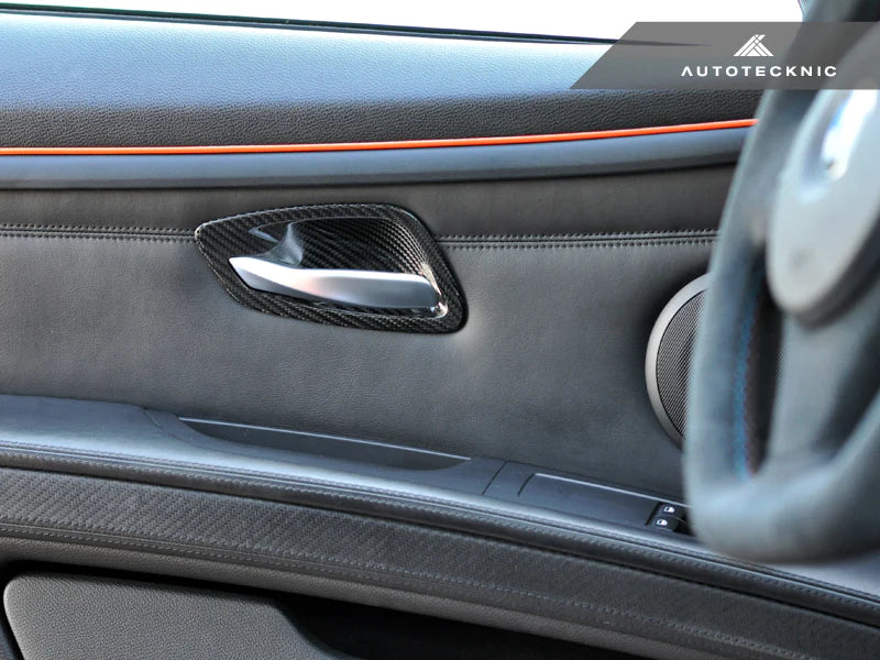 AUTOTECKNIC DRY CARBON INTERIOR DOOR HANDLE TRIMS - E92 3-SERIES & M3 | E93 3-SERIES & M3