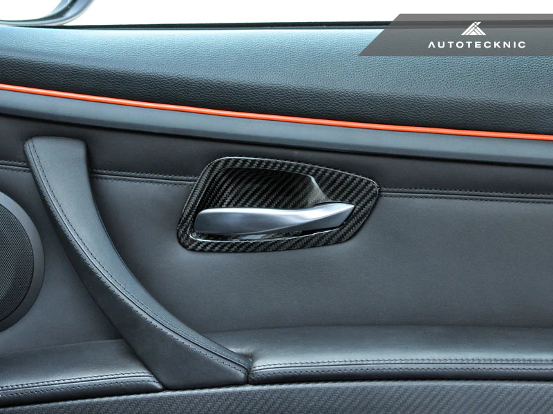 AUTOTECKNIC DRY CARBON INTERIOR DOOR HANDLE TRIMS - E92 3-SERIES & M3 | E93 3-SERIES & M3