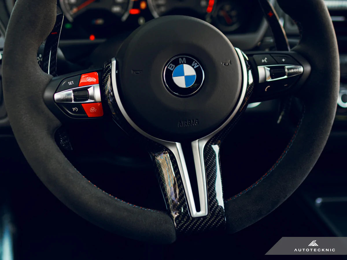 AUTOTECKNIC CARBON OUTER STEERING WHEEL TRIM - F-CHASSIS M VEHICLES