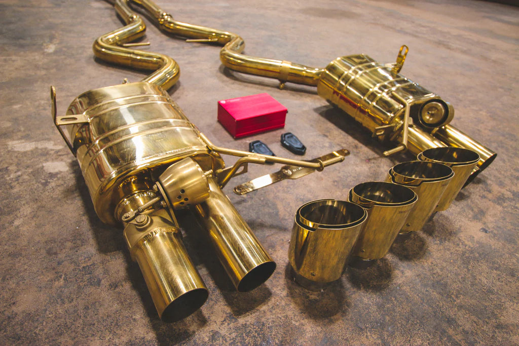 BMW M3 E9X V2 VALVED RACE EXHAUST SYSTEM (GOLD)