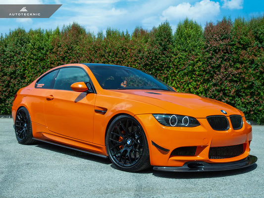 AUTOTECKNIC FRONT BUMPER DRY CARBON CANARD SET - E9X M3