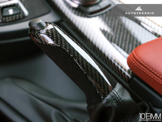 AUTOTECKNIC CARBON ALCANTARA E-BRAKE HANDLE - BMW F-CHASSIS