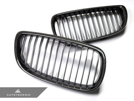AUTOTECKNIC REPLACEMENT CARBON FRONT GRILLES - E92/ E93 3-SERIES (INCLUDING E9X M3)