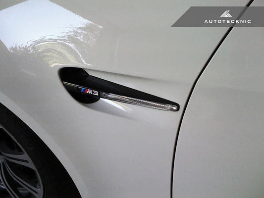 AUTOTECKNIC REPLACEMENT GLAZING BLACK FENDER GILLS - E90 SEDAN/ E92 COUPE/ E93 CABRIO | M3