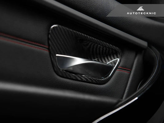 AUTOTECKNIC DRY CARBON INTERIOR DOOR HANDLE TRIMS - BMW F-CHASSIS