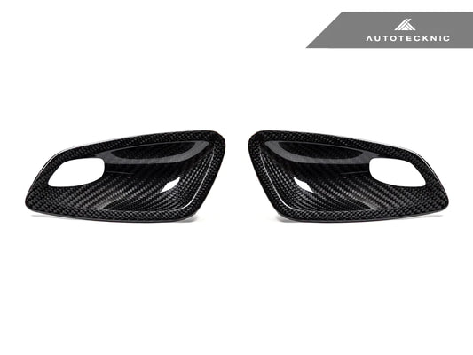 AUTOTECKNIC DRY CARBON INTERIOR DOOR HANDLE TRIMS - E92 3-SERIES & M3 | E93 3-SERIES & M3