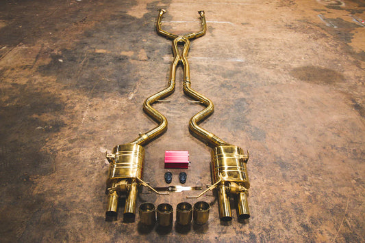 BMW M3 E9X V2 VALVED RACE EXHAUST SYSTEM (GOLD)
